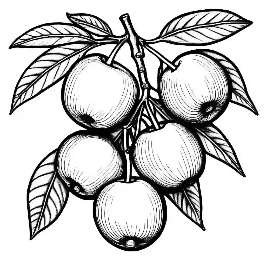 Jujube coloring pages